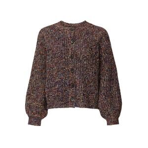 THE GREAT. Sophmore Chunky Knit Cropped  sweater Cardigan size 0 XS